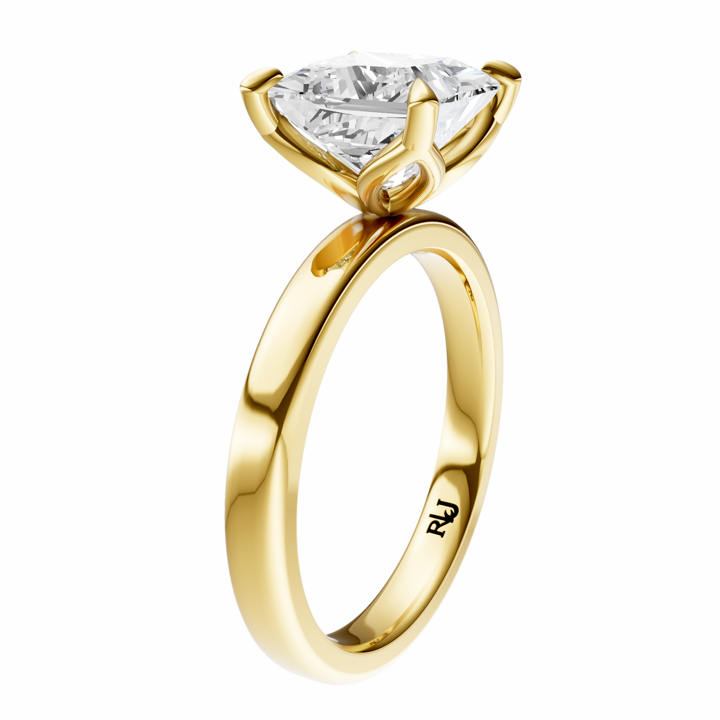 Princess Tulip 2.7mm Band Solitaire Setting