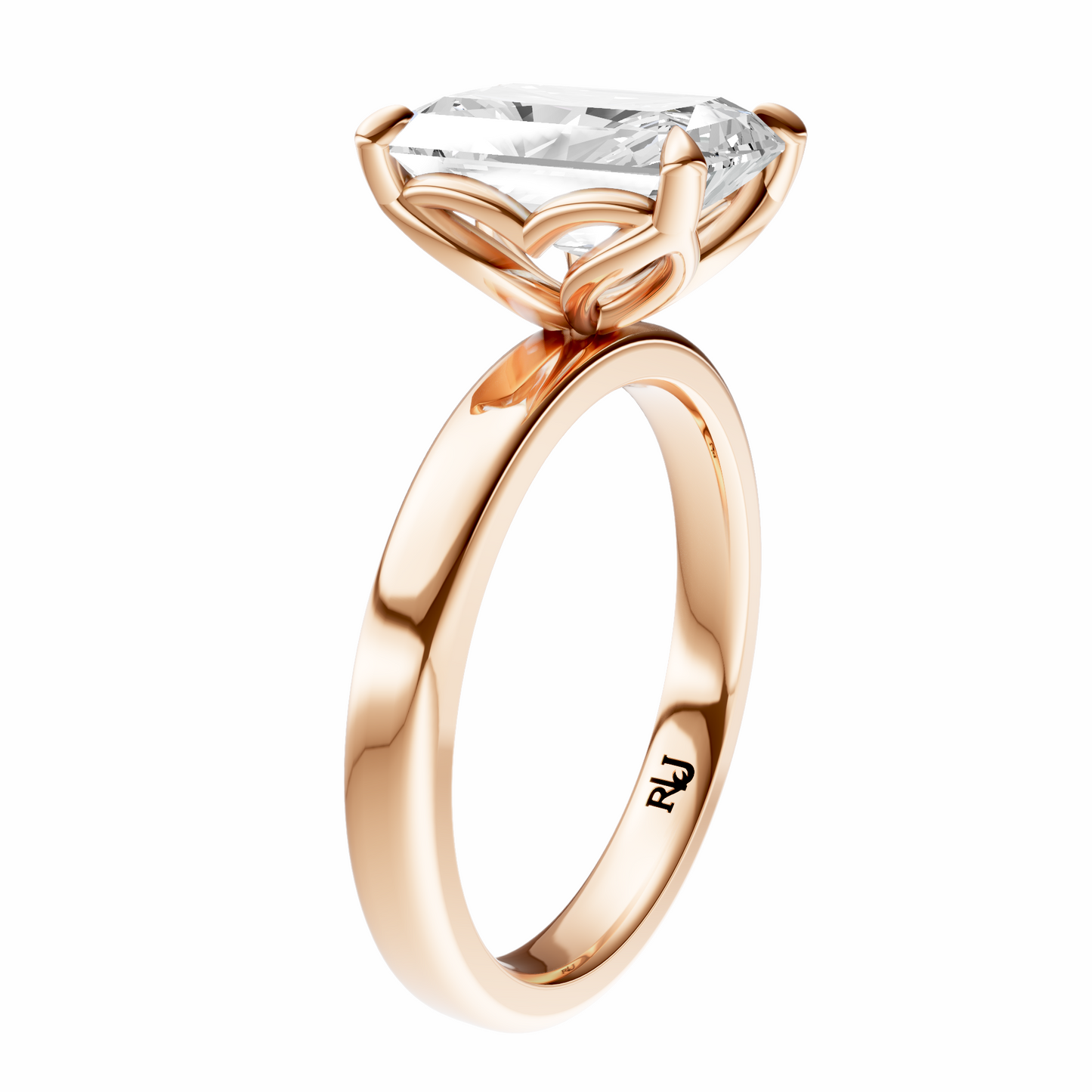 Radiant Tulip 2.7mm Band Solitaire Setting