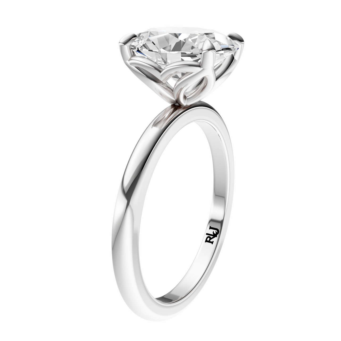 Oval Tulip Basket Solitaire Setting