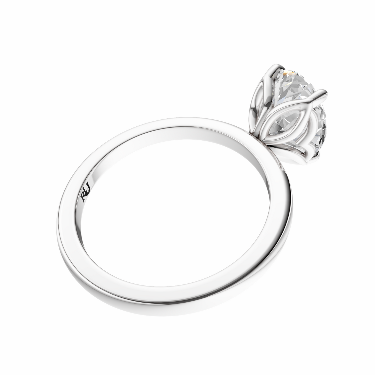 Oval Tulip Basket Solitaire Setting