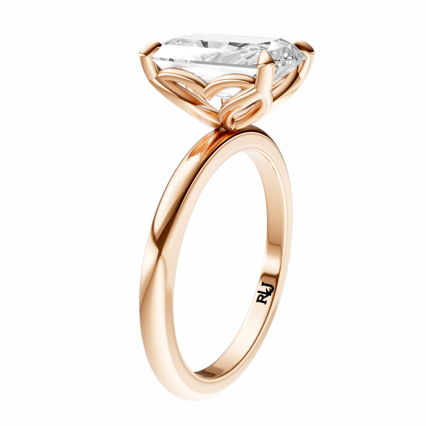 Radiant Tulip Basket Solitaire Setting