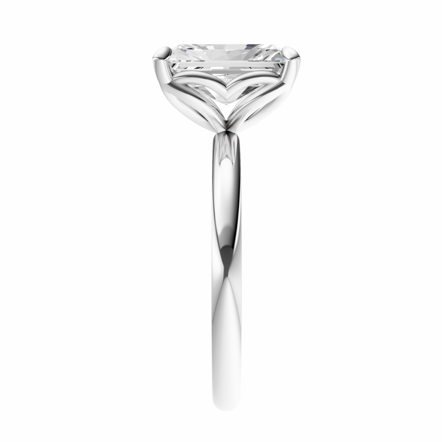 Radiant Tulip Basket Solitaire Setting