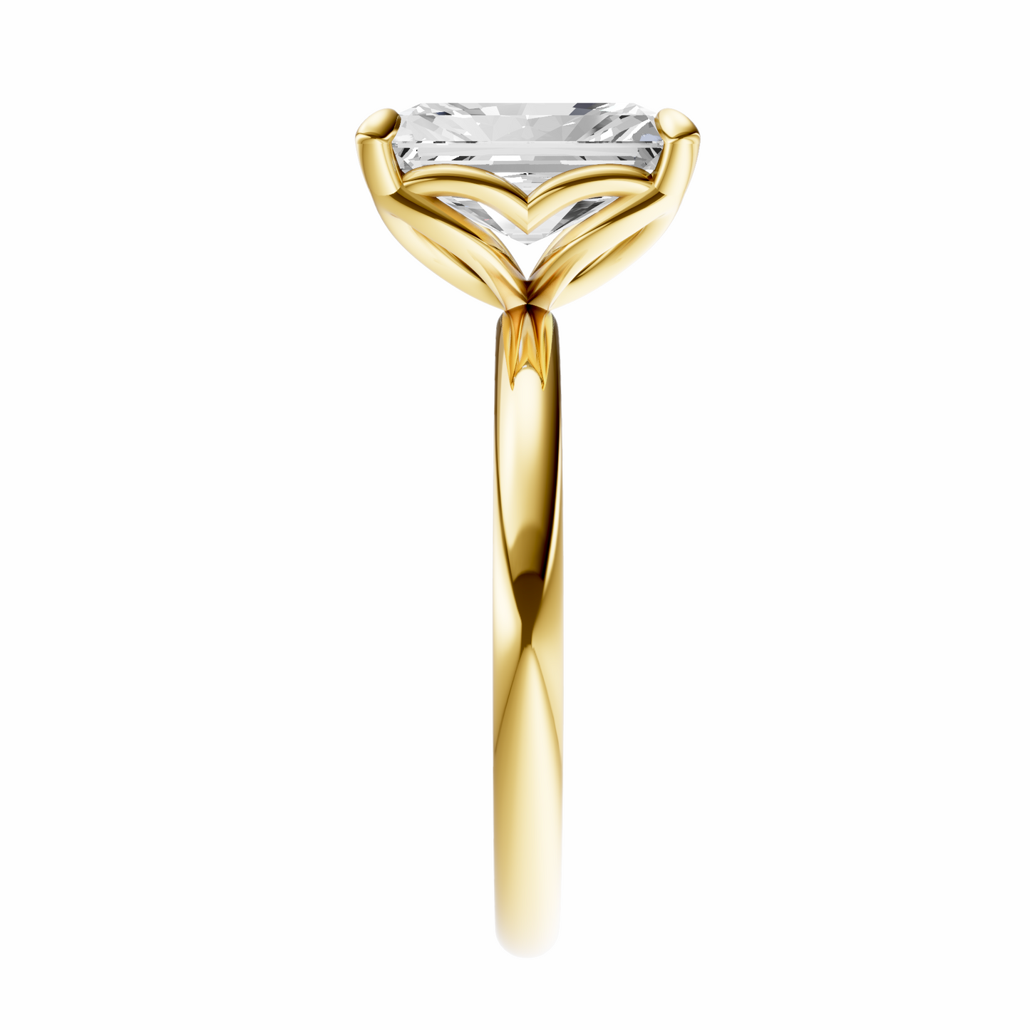 Radiant Tulip Basket Solitaire Setting