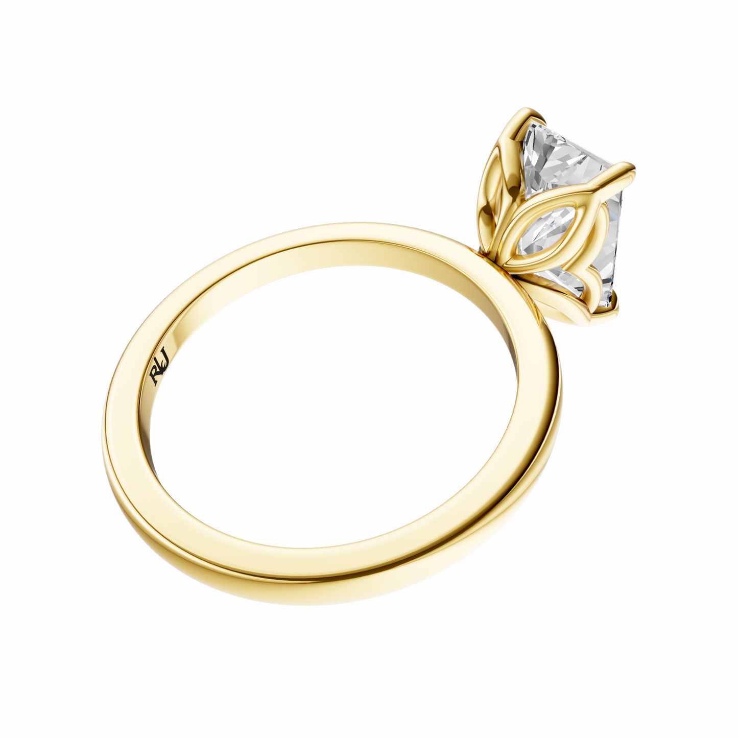 Radiant Tulip Basket Solitaire Setting