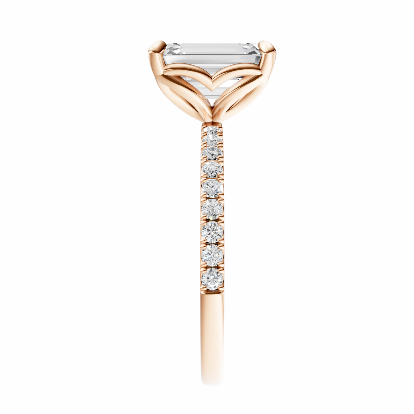 Emerald Tulip Traditional Elegance Setting