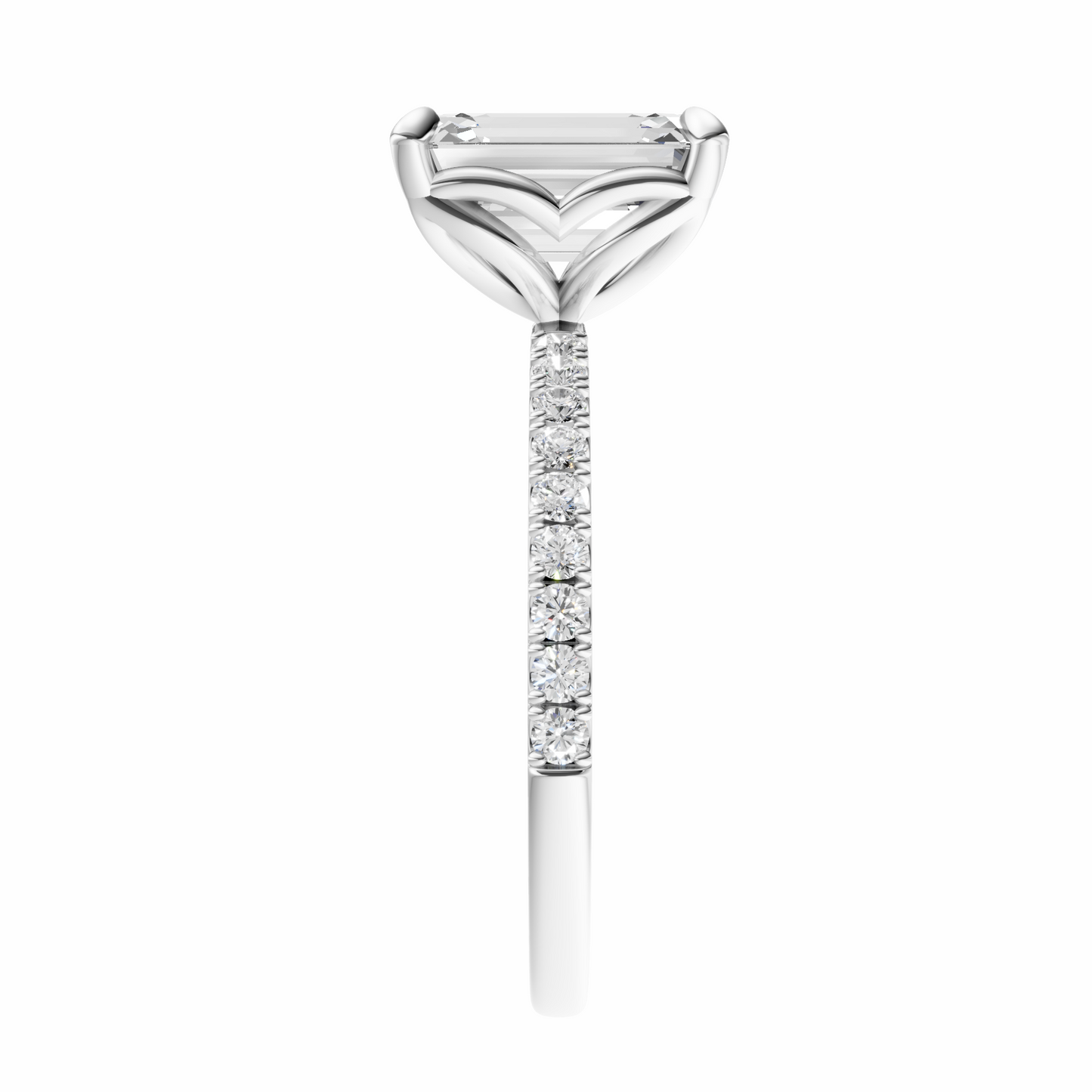 Emerald Tulip Traditional Elegance Setting