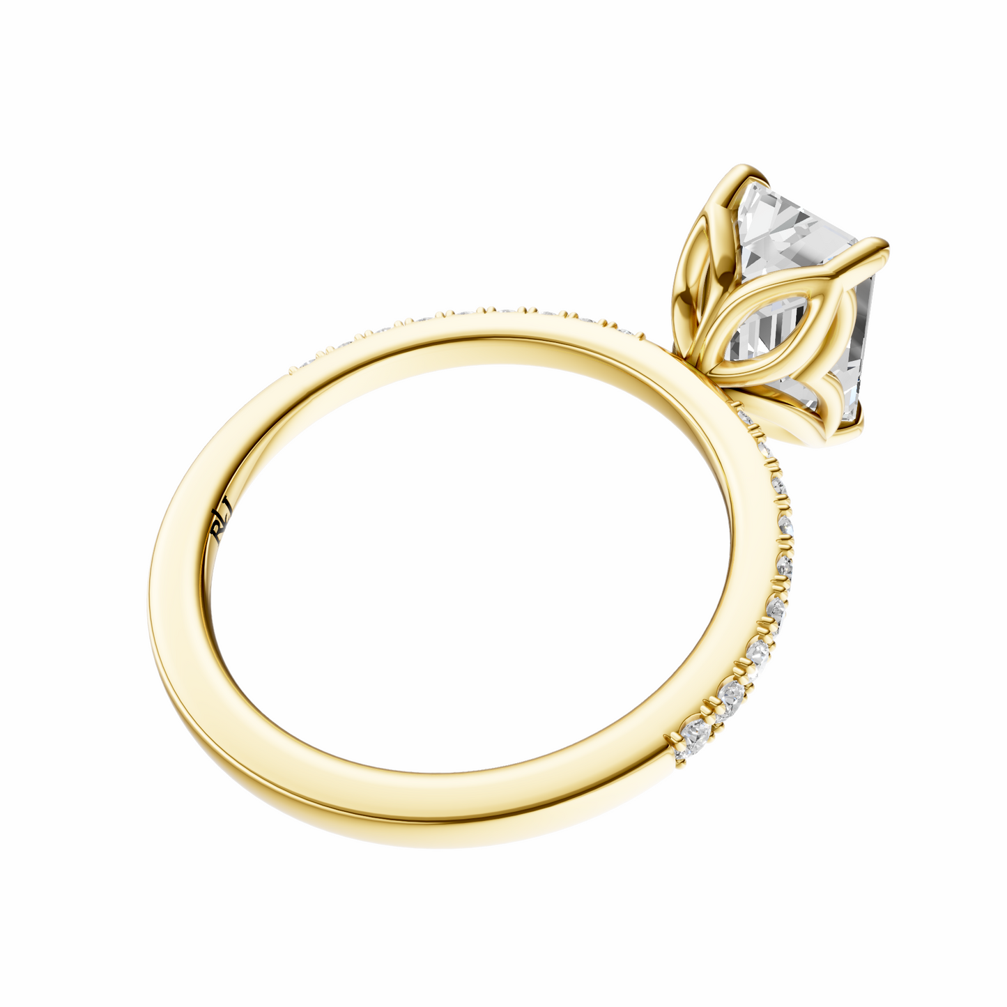 Emerald Tulip Traditional Elegance Setting