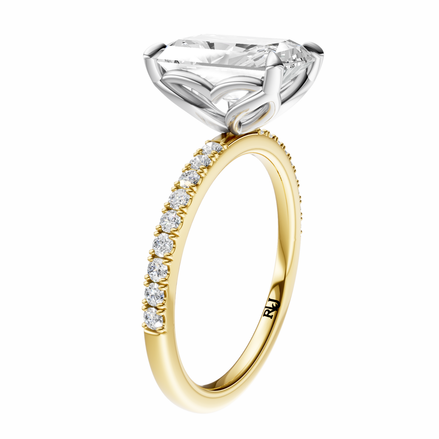 Radiant Mixed Metal Traditional Tulip Setting