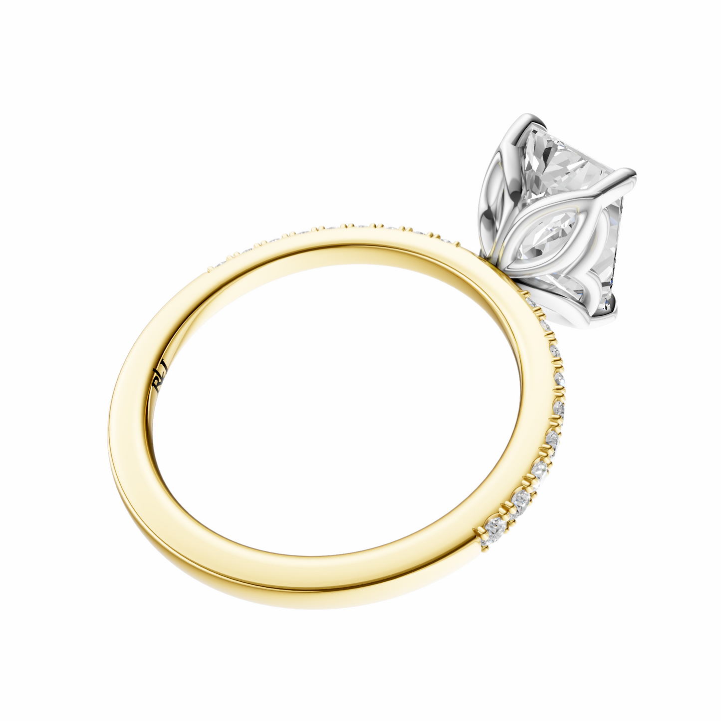 Radiant Mixed Metal Traditional Tulip Setting