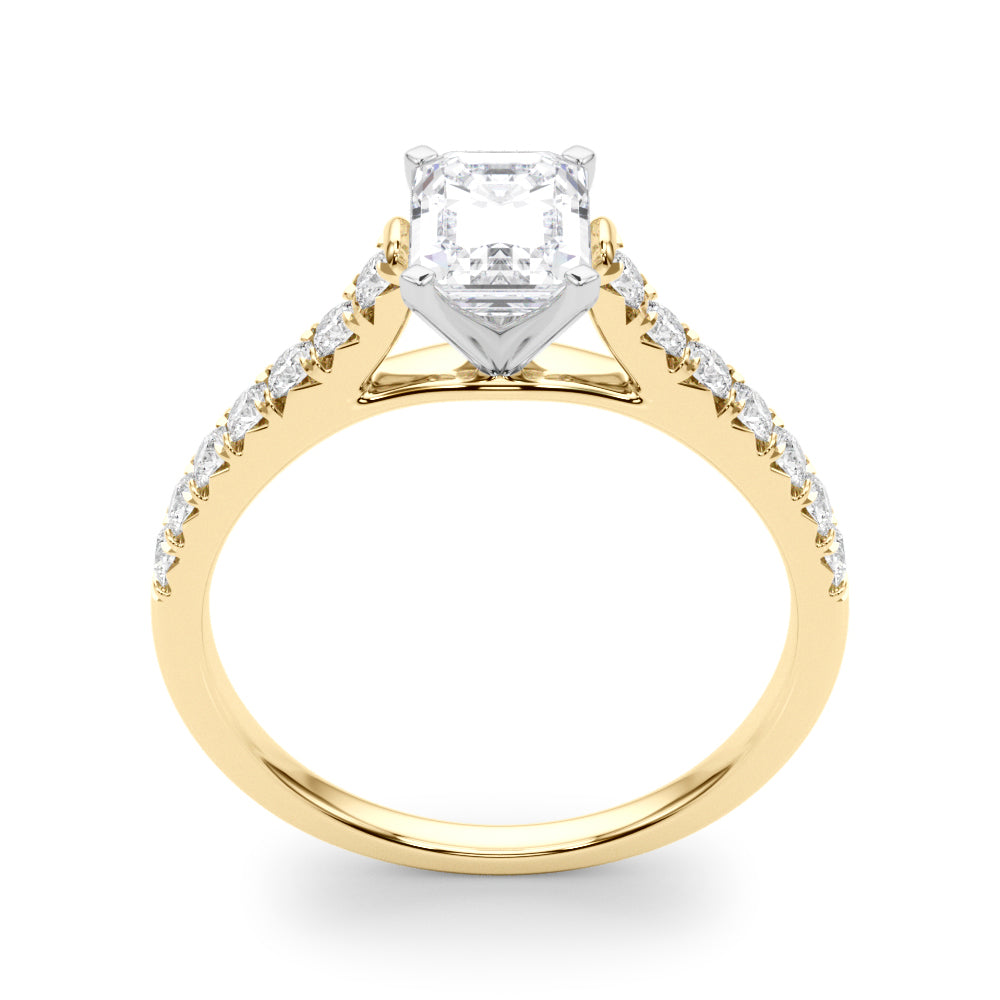 Emerald Traditional Cathedral 4-Prong Setting