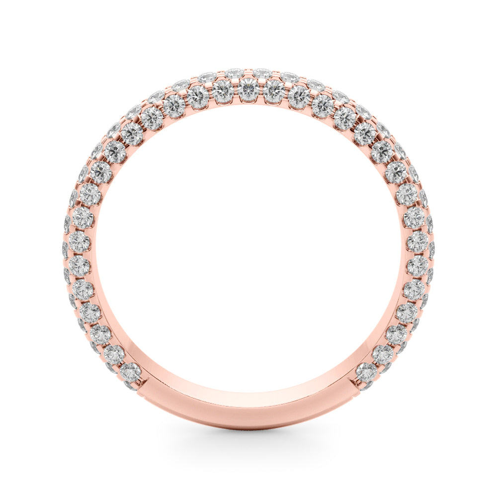 3D Round Wedding Band