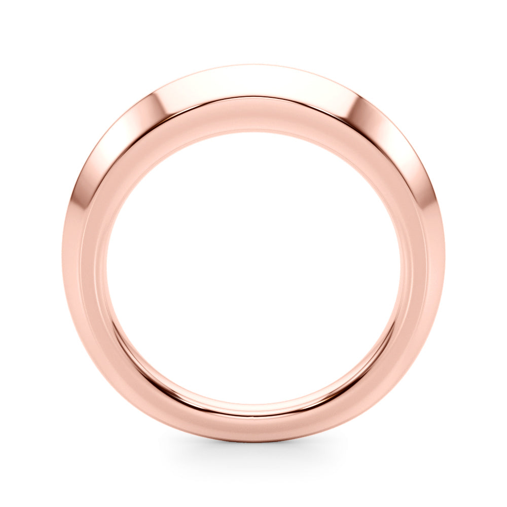 Knife-Edge Plain Solid Wedding Band