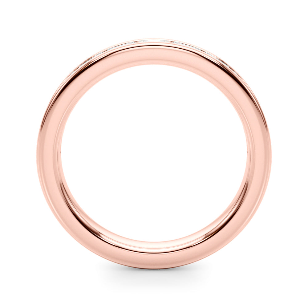 Half Eternity Baguette Channel Set Wedding Band