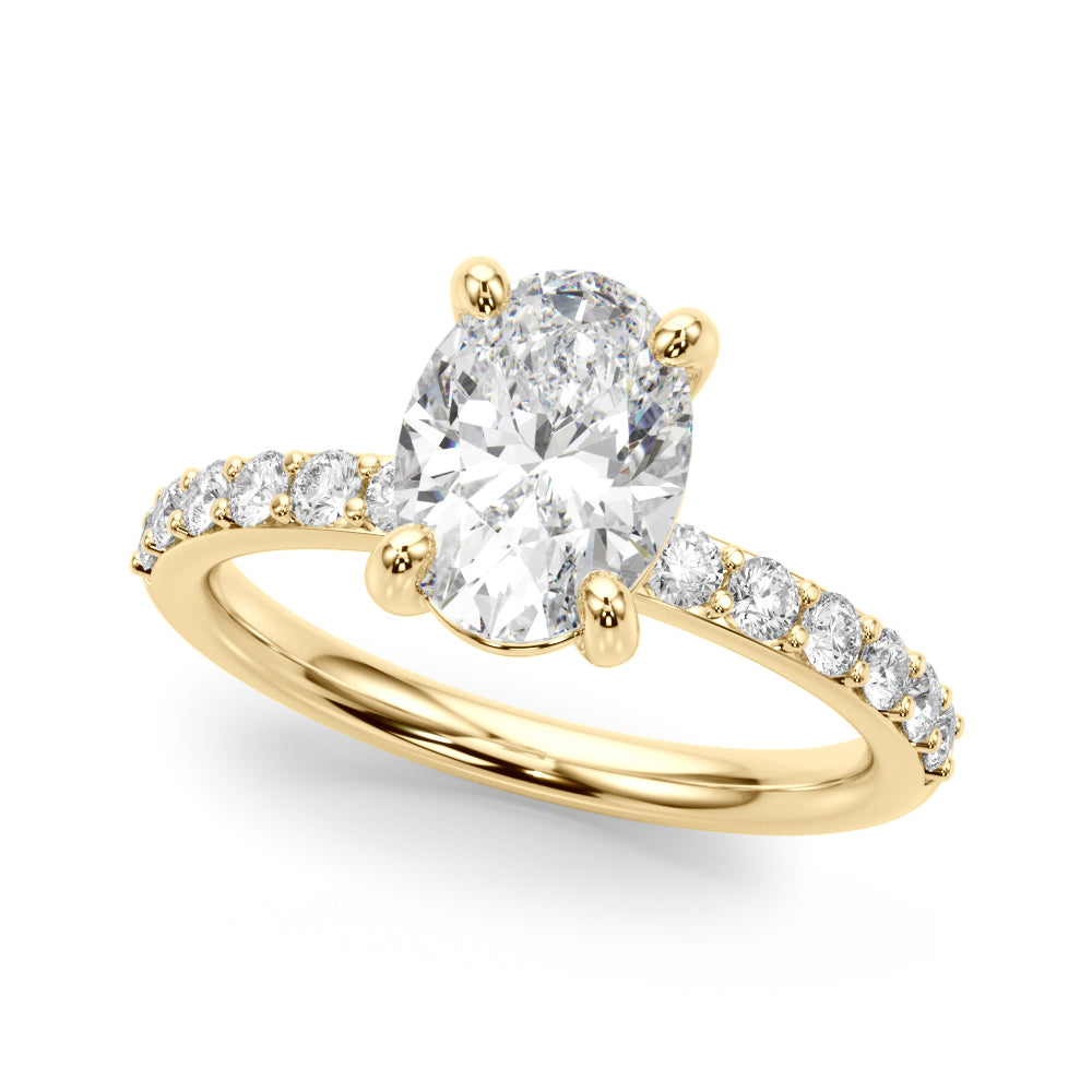 Oval Elegance Traditional Basket Setting