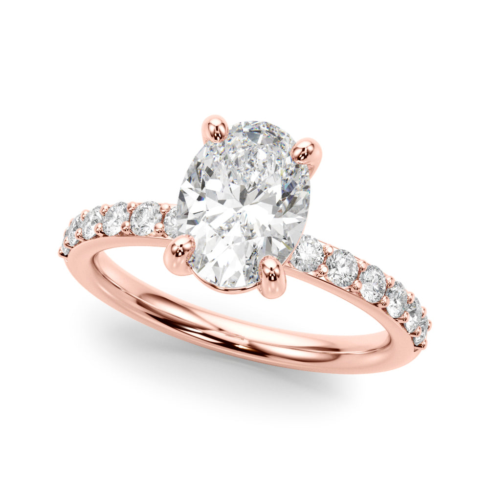 Oval Elegance Traditional Basket Setting