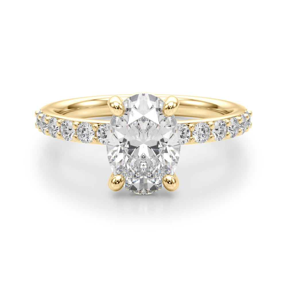 Oval Elegance Traditional Basket Setting