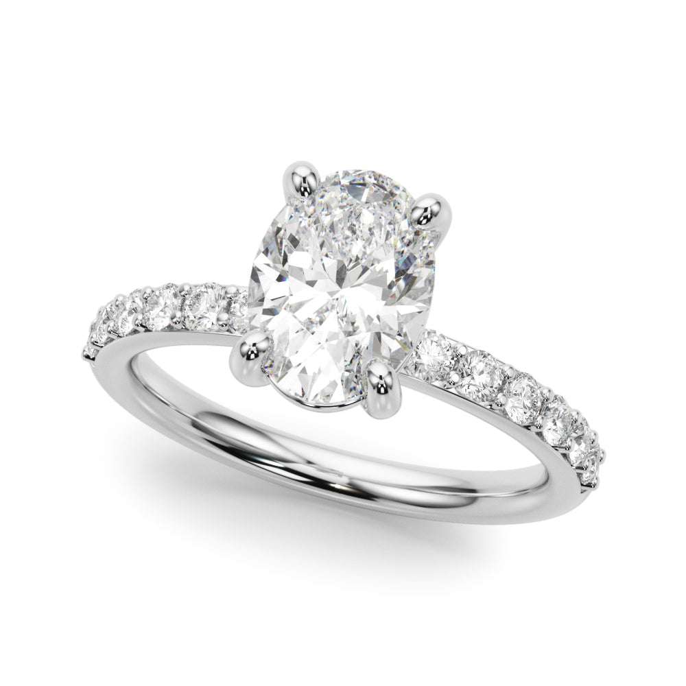 Oval Elegance Traditional Basket Setting