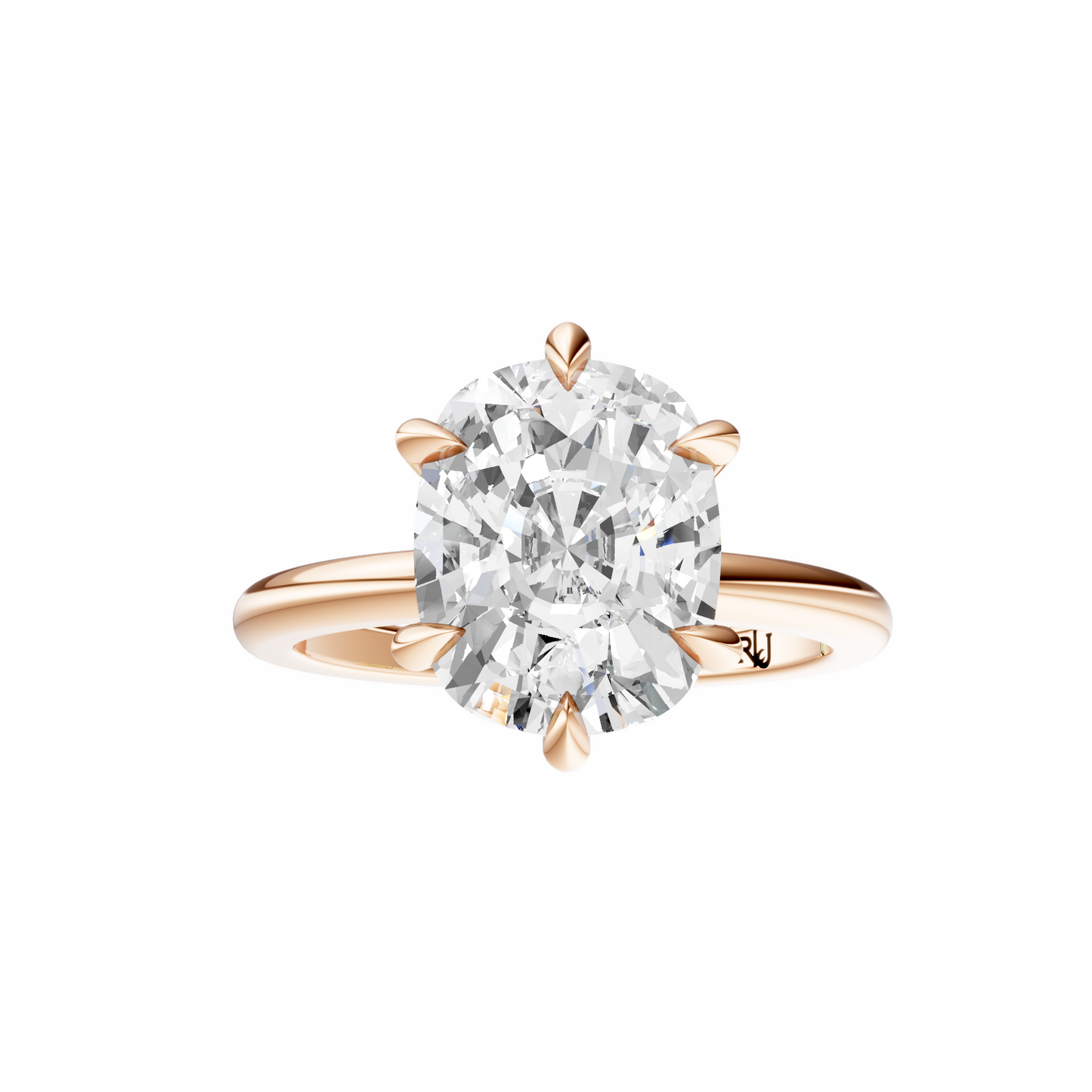 Cushion Signature Minimal Solitaire Setting