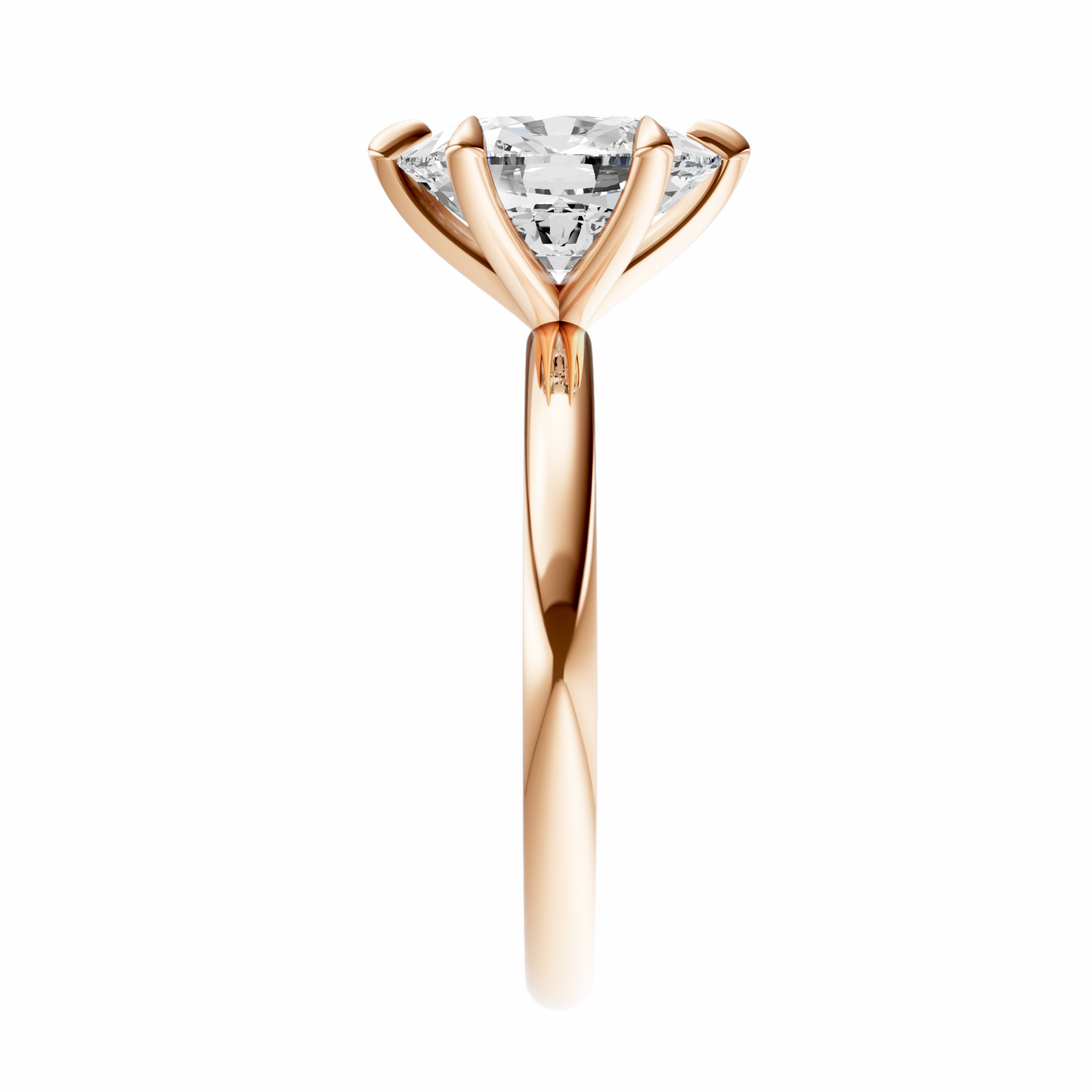 Cushion Signature Minimal Solitaire Setting