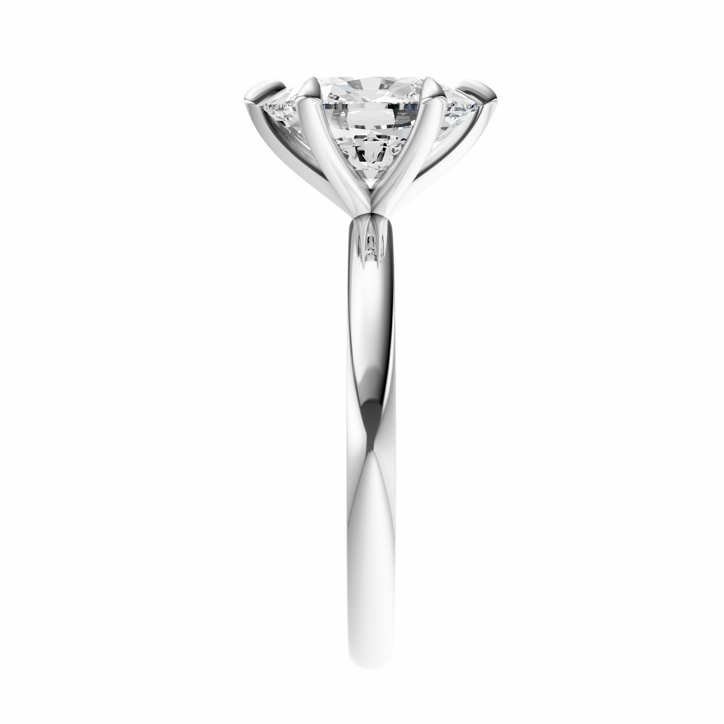 Cushion Signature Minimal Solitaire Setting