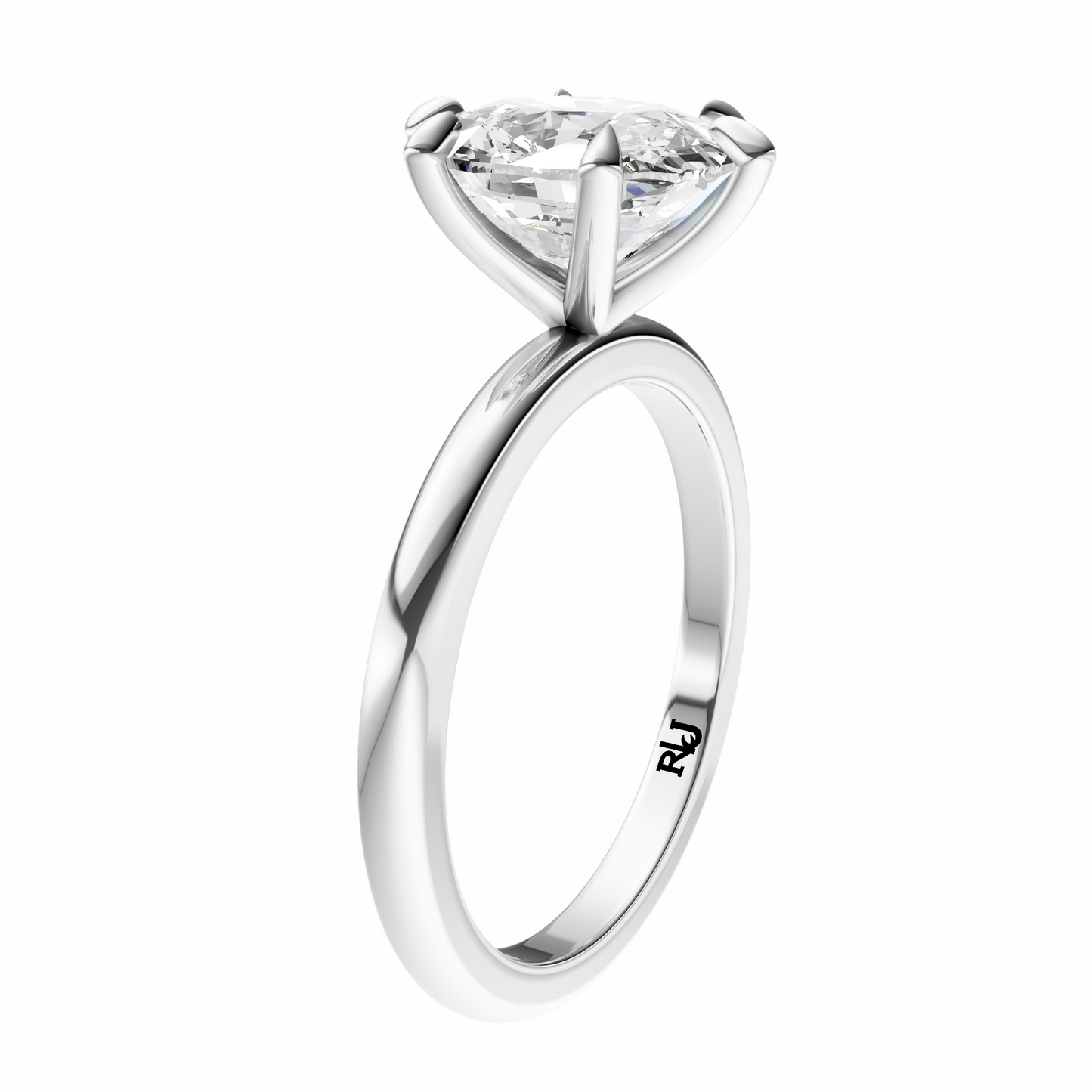 Cushion Signature Minimal Solitaire Setting
