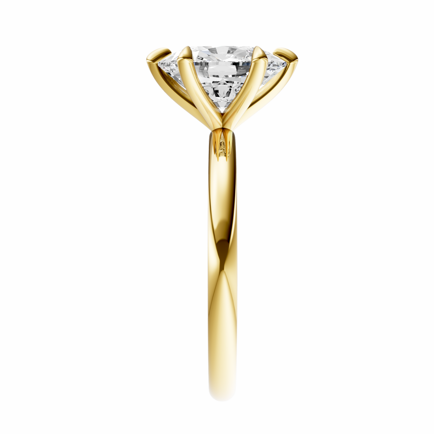 Cushion Signature Minimal Solitaire Setting