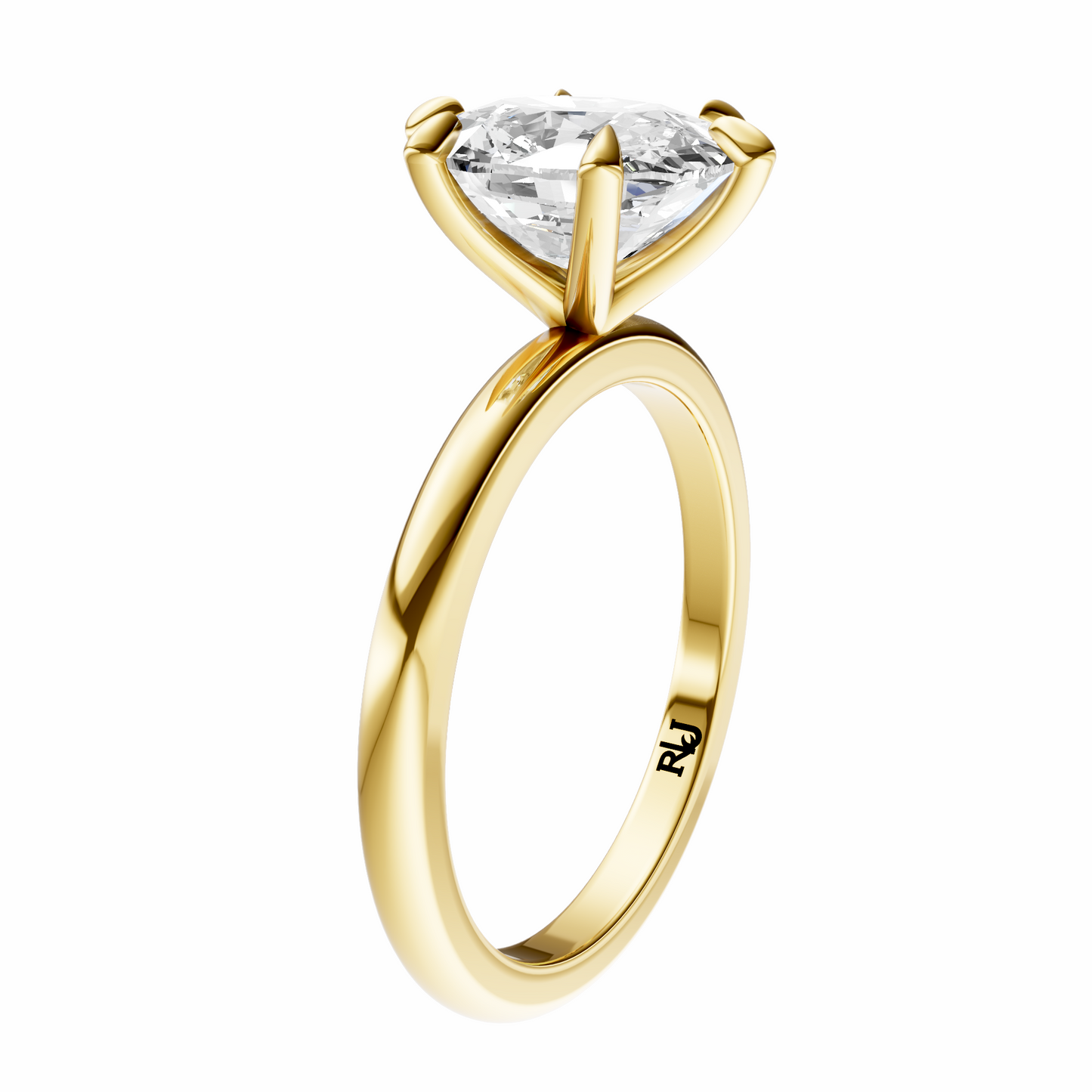 Cushion Signature Minimal Solitaire Setting