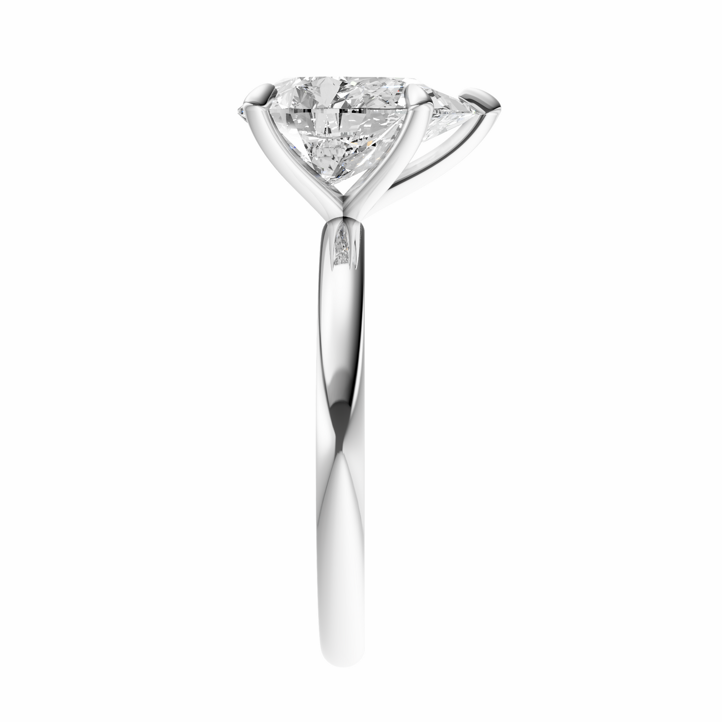 Pear Signature Minimal Solitaire Setting