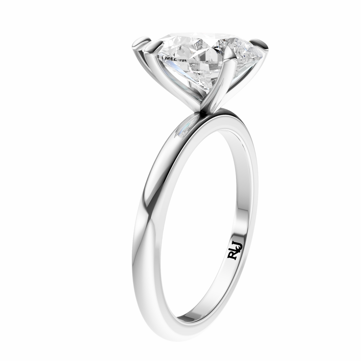 Pear Signature Minimal Solitaire Setting
