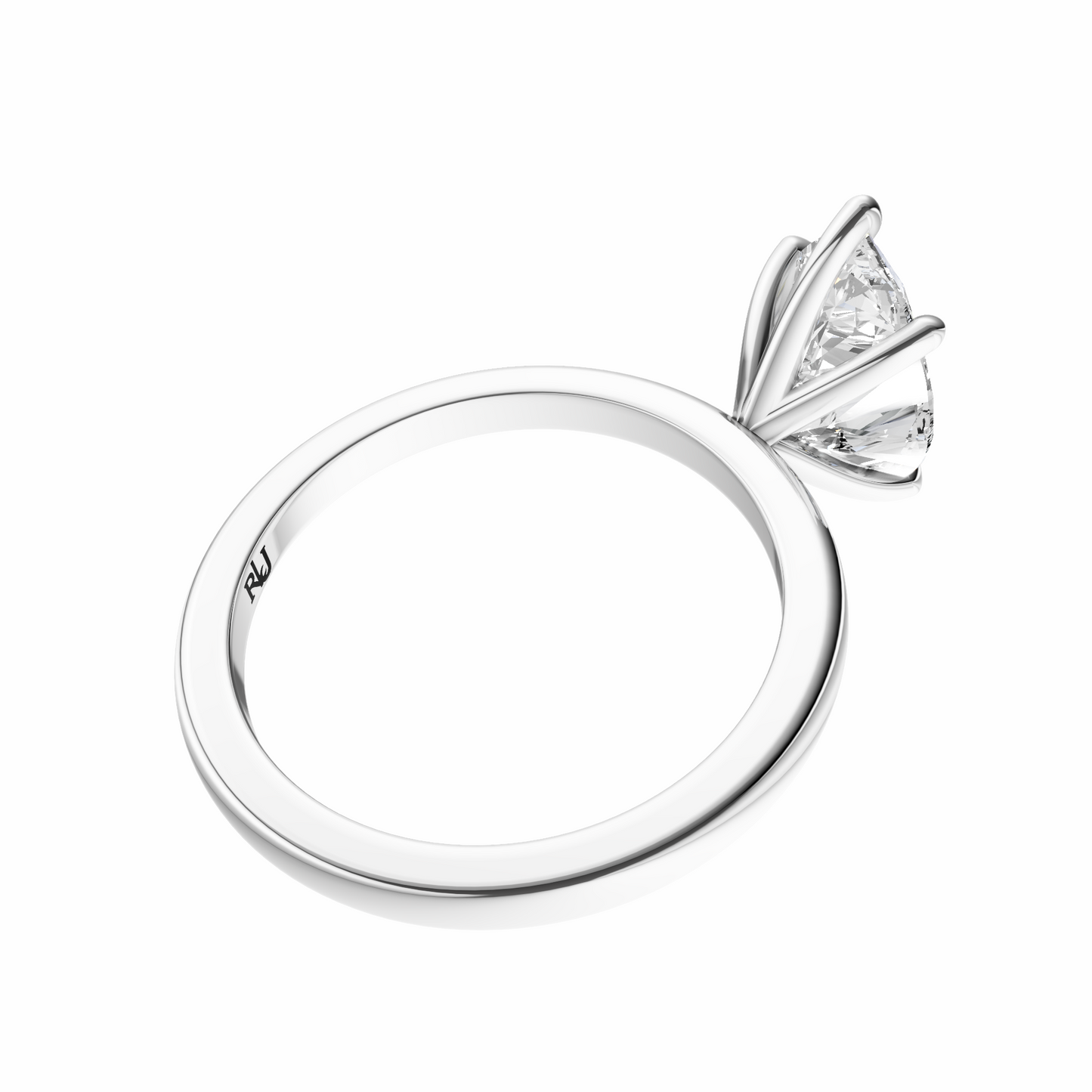 Pear Signature Minimal Solitaire Setting