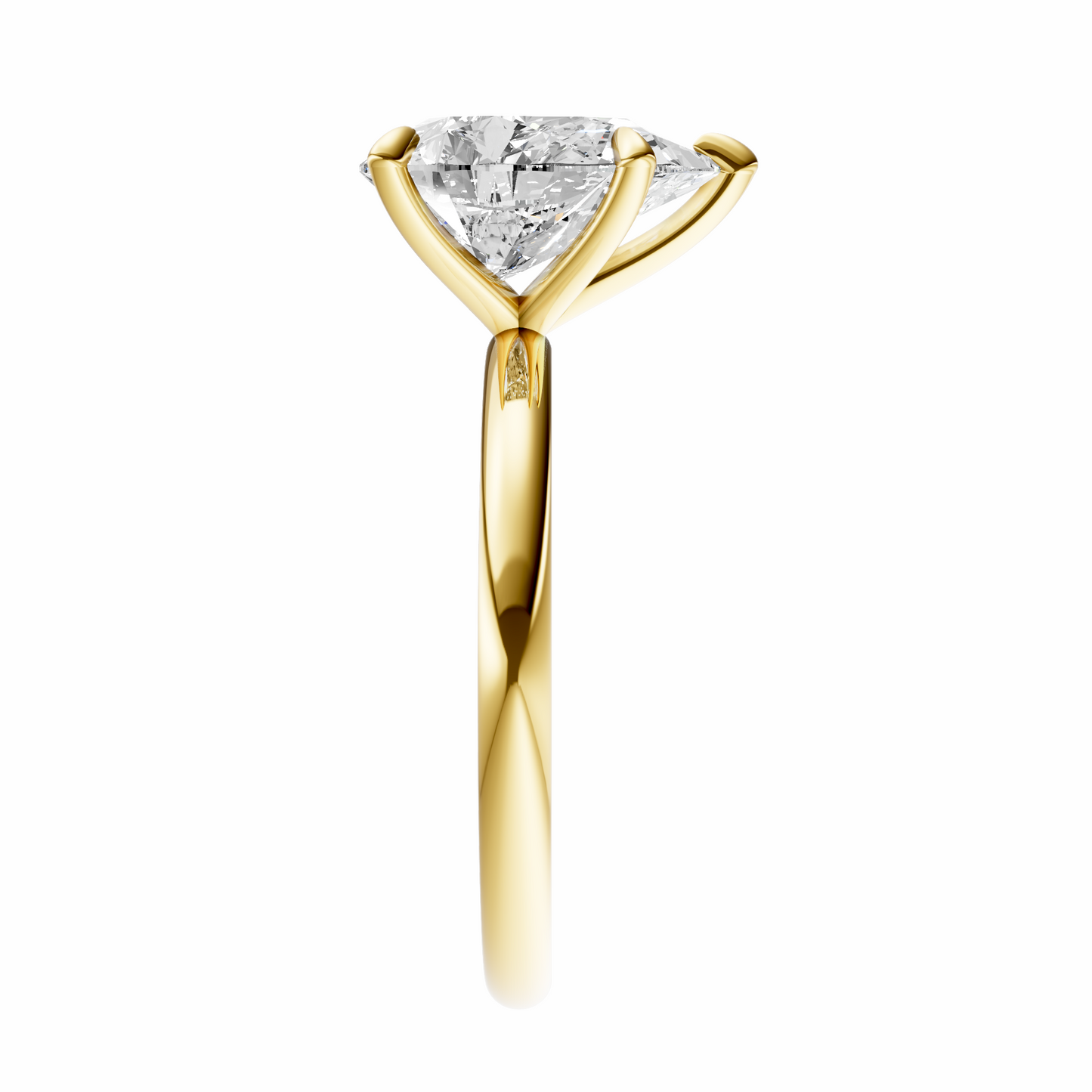 Pear Signature Minimal Solitaire Setting