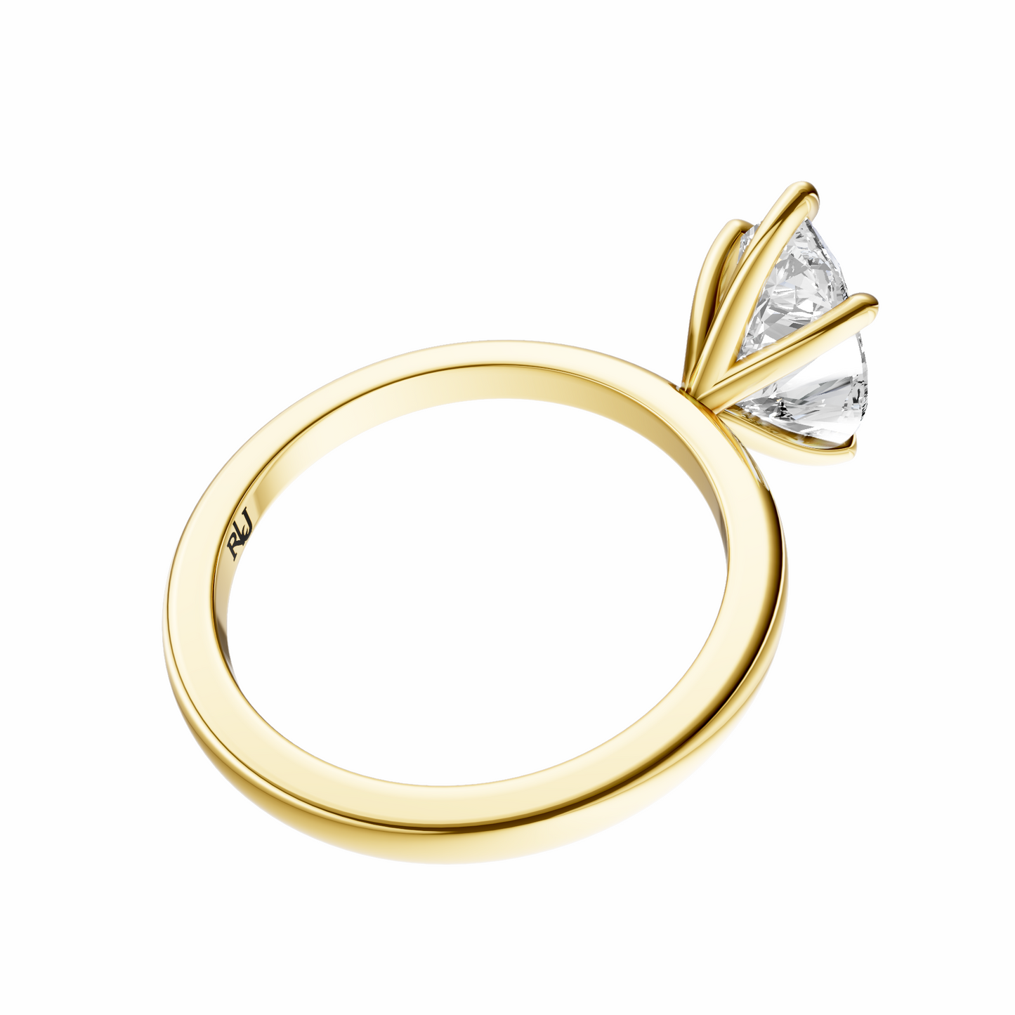 Pear Signature Minimal Solitaire Setting