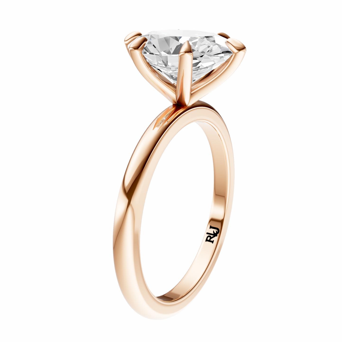 Oval Signature Minimal Solitaire Setting