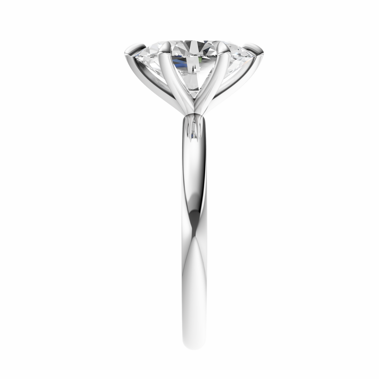 Oval Signature Minimal Solitaire Setting