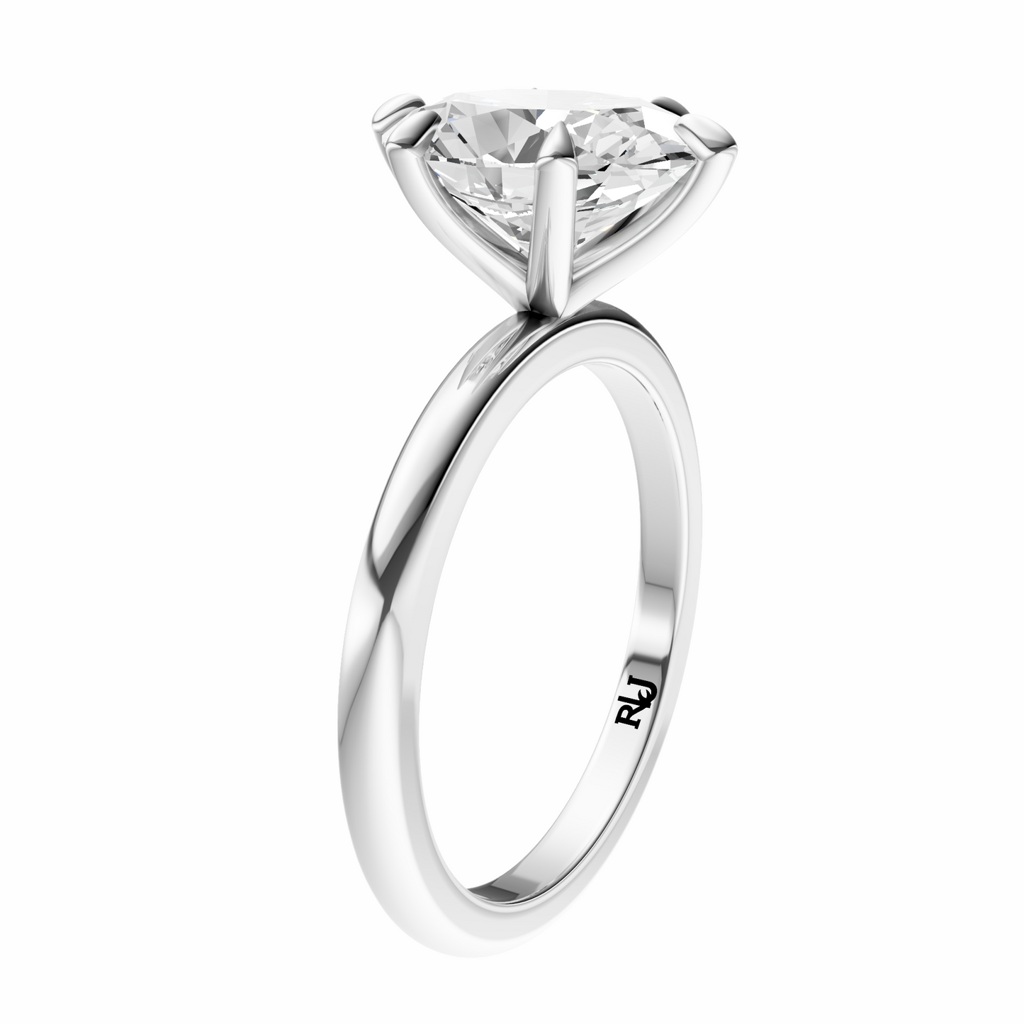 Oval Signature Minimal Solitaire Setting