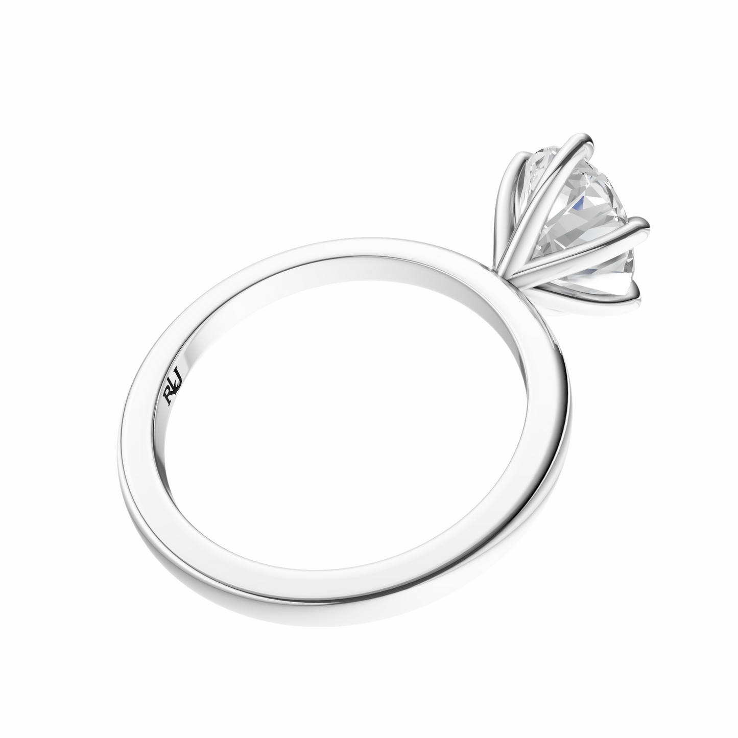 Oval Signature Minimal Solitaire Setting