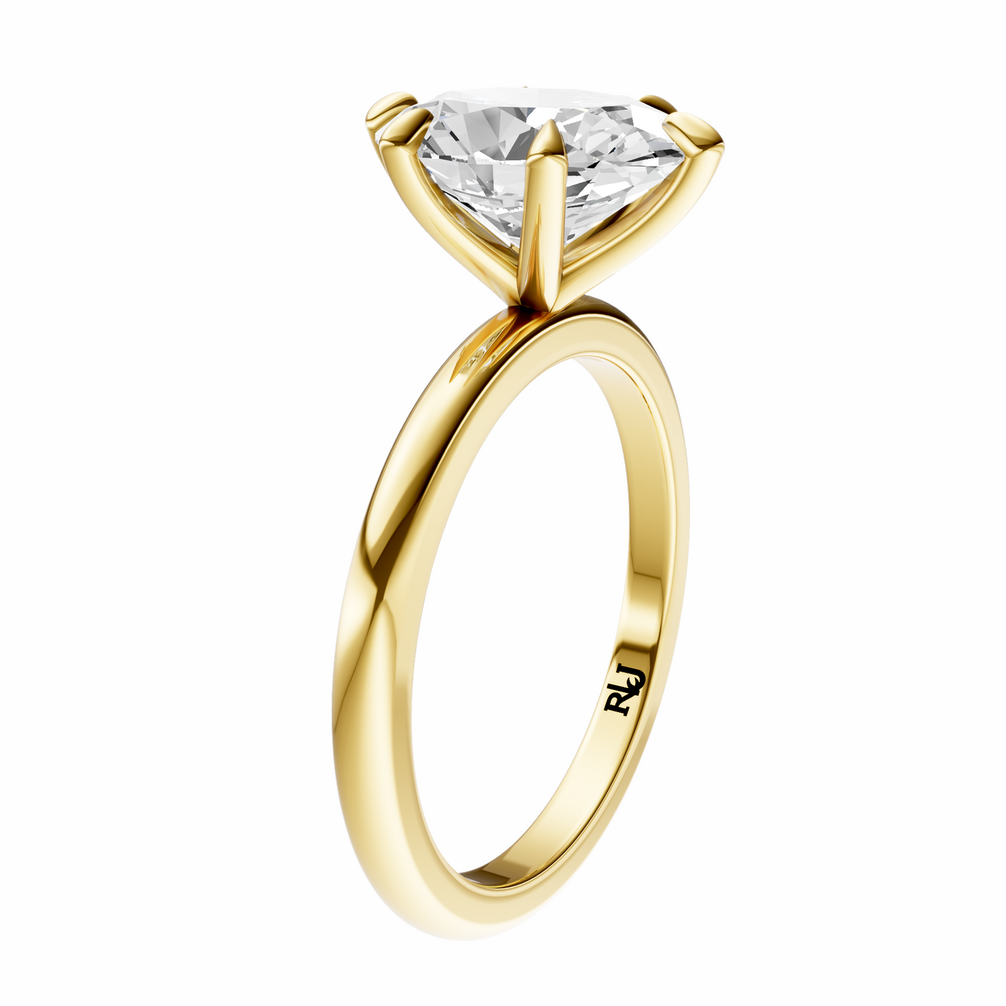 Oval Signature Minimal Solitaire Setting