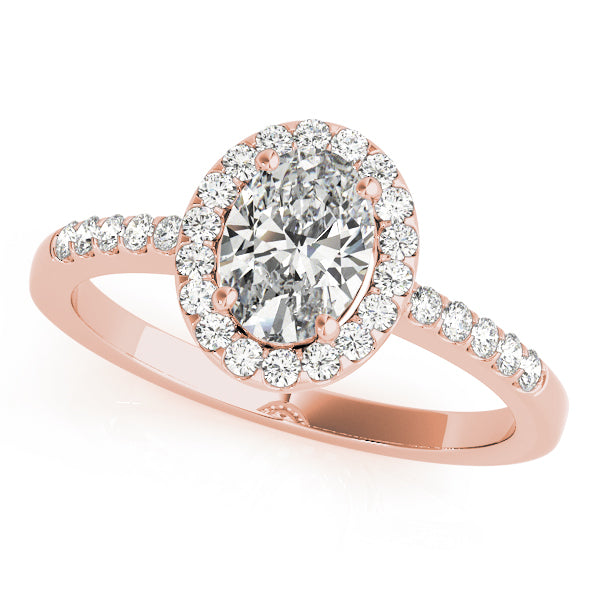 Oval Elegant Halo Basket Setting