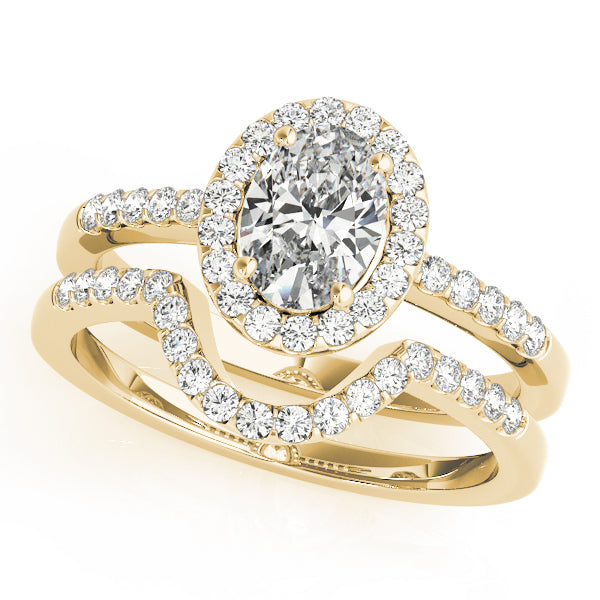 Oval Elegant Halo Basket Setting