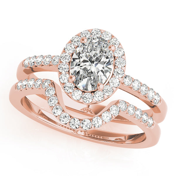 Oval Elegant Halo Basket Setting