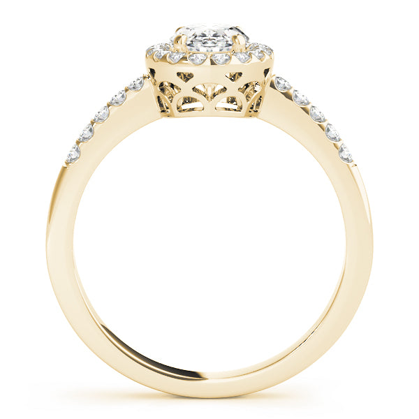 Oval Elegant Halo Basket Setting
