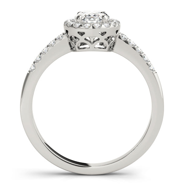 Oval Elegant Halo Basket Setting