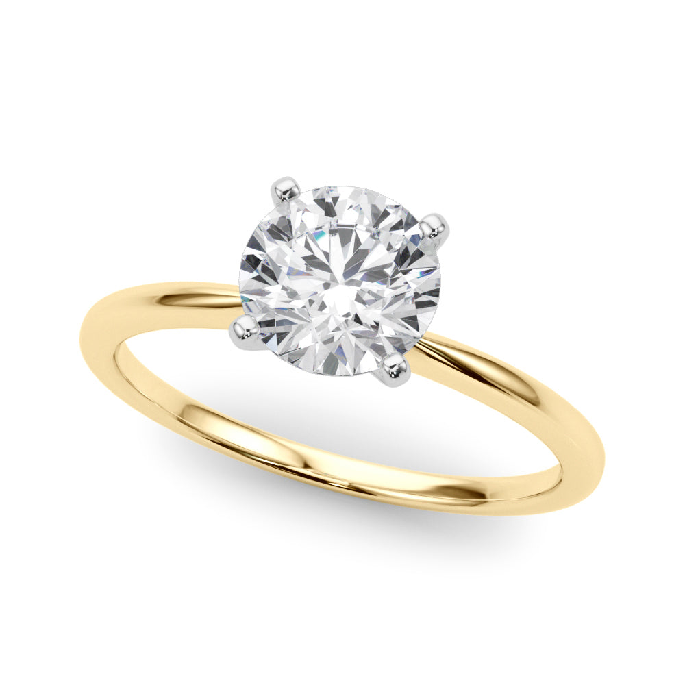 Round 4-prong Solitaire Setting