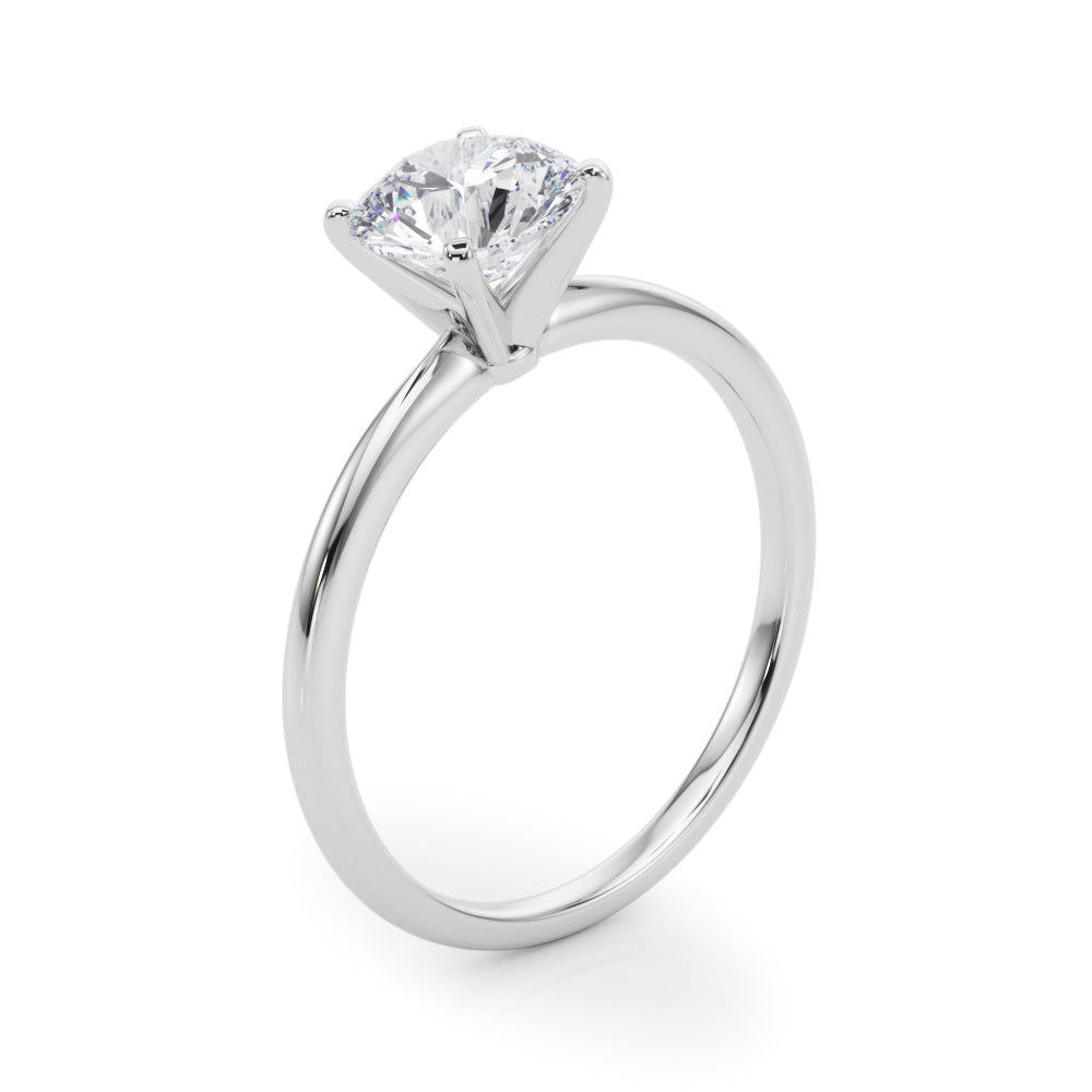 Round 4-prong Solitaire Setting