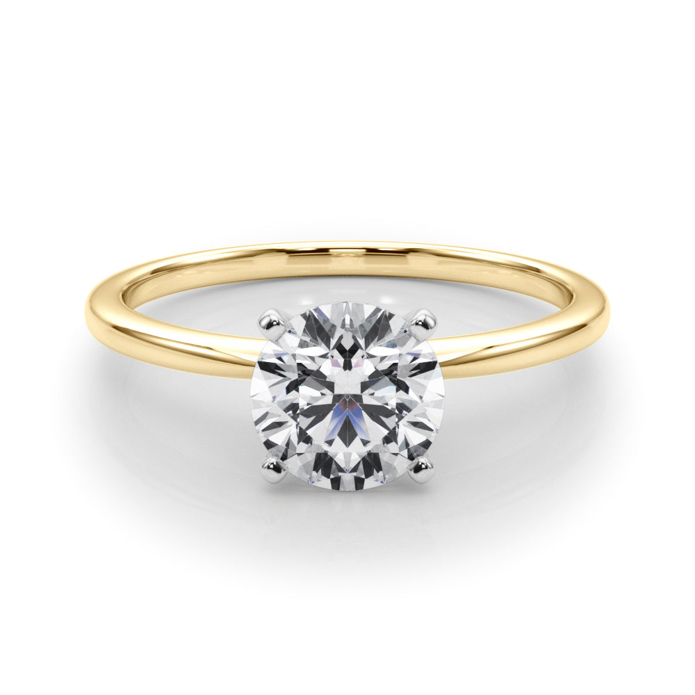 Round 4-prong Solitaire Setting