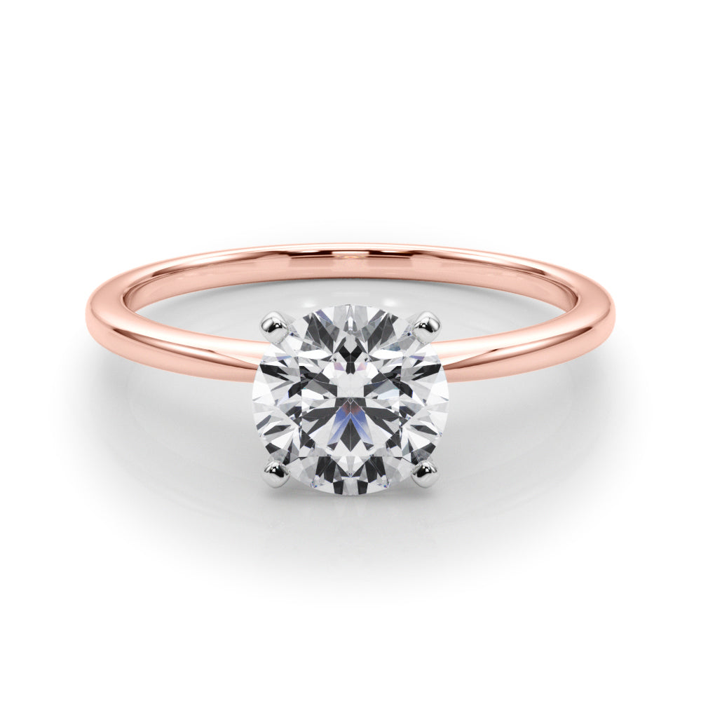 Round 4-prong Solitaire Setting
