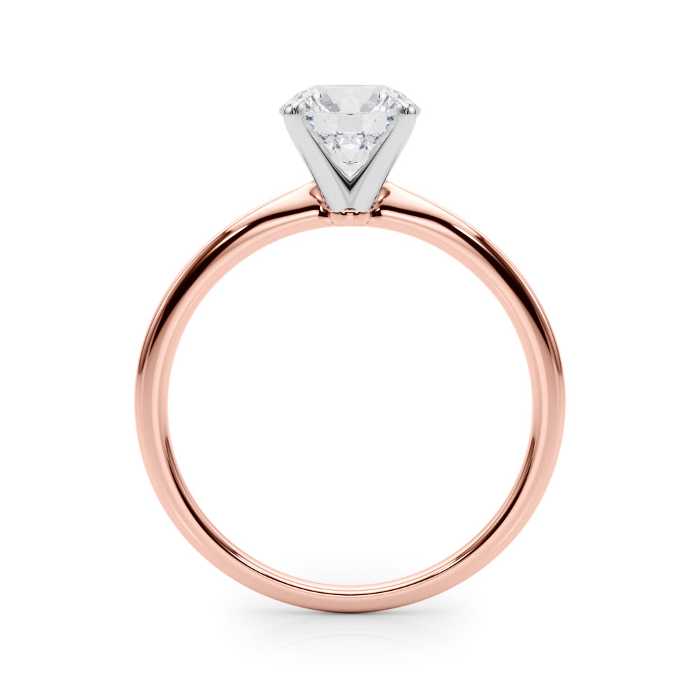 Round 4-prong Solitaire Setting