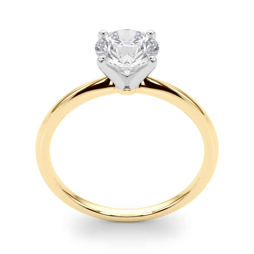 Round 4-prong Solitaire Setting