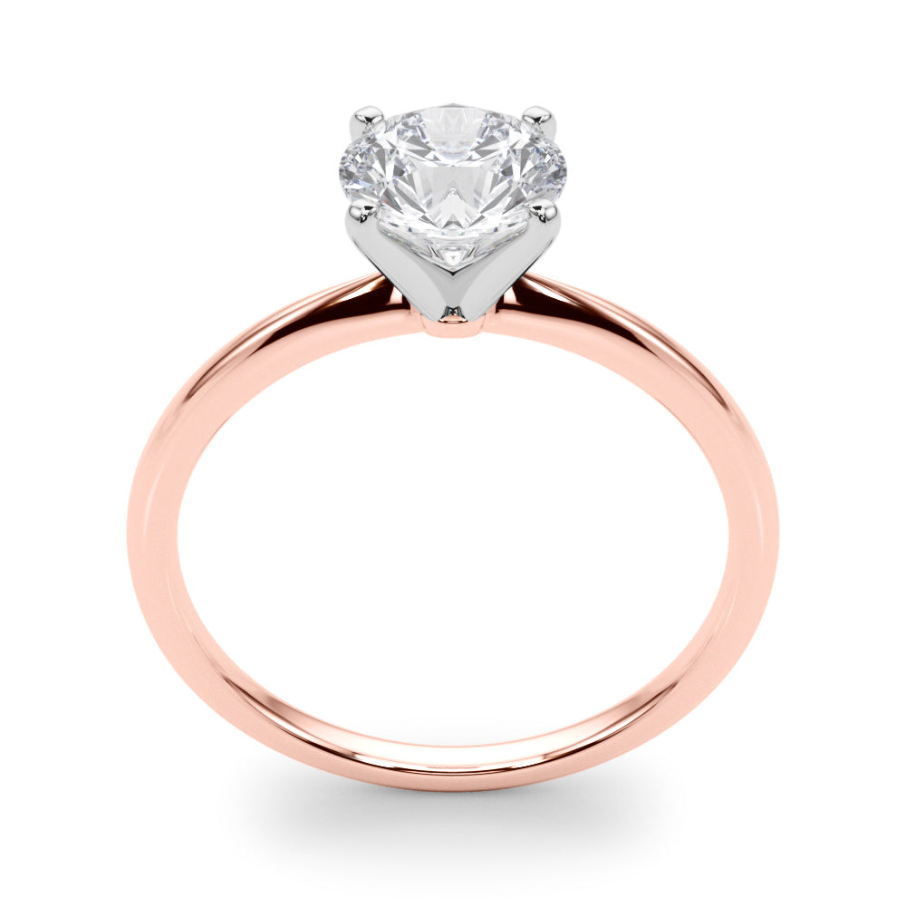 Round 4-prong Solitaire Setting