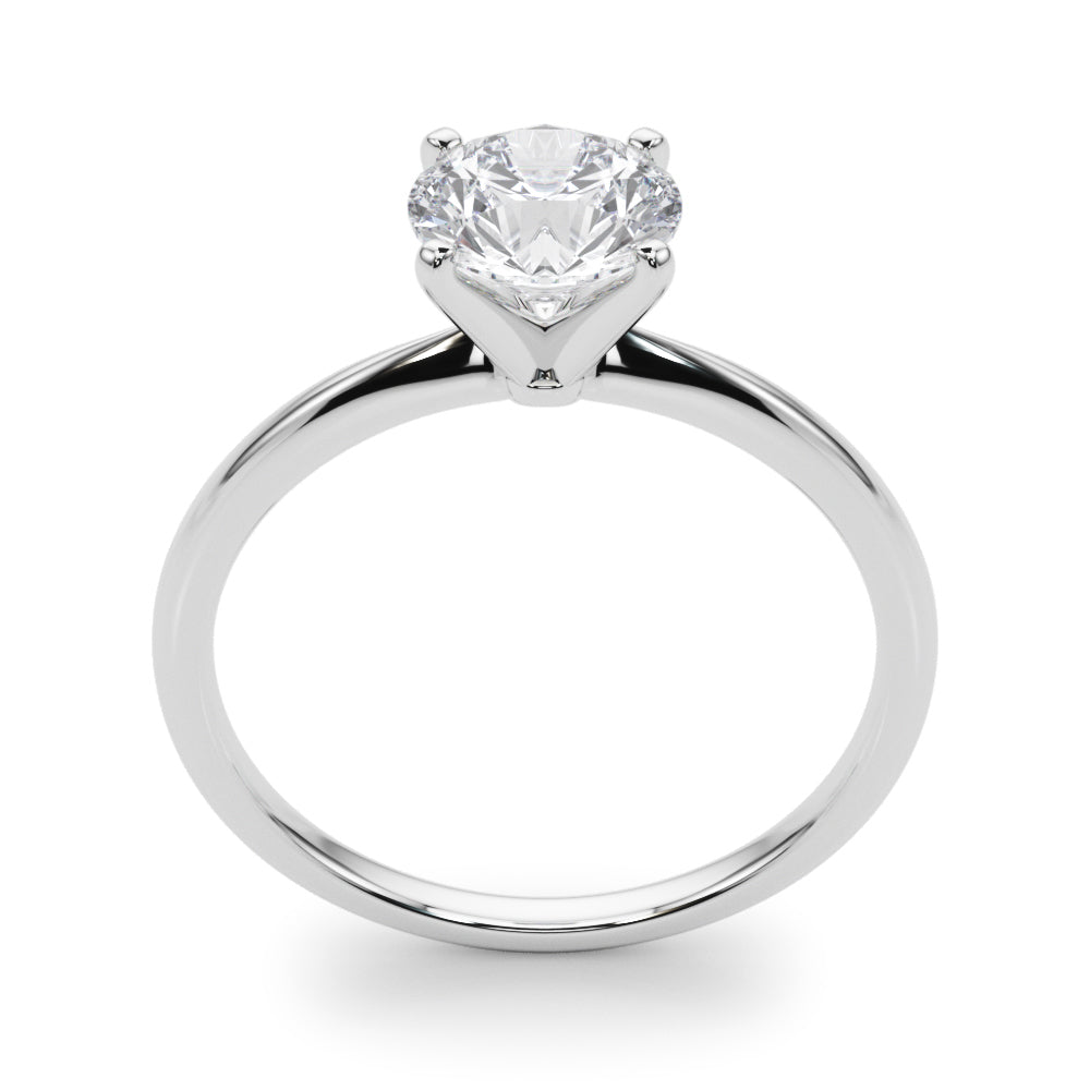 Round 4-prong Solitaire Setting